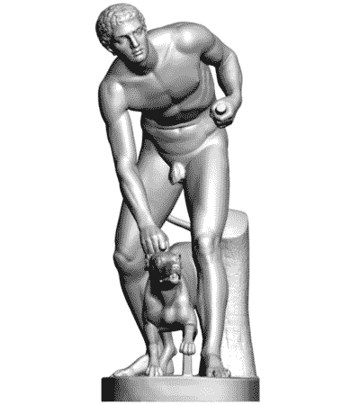 model with dog1